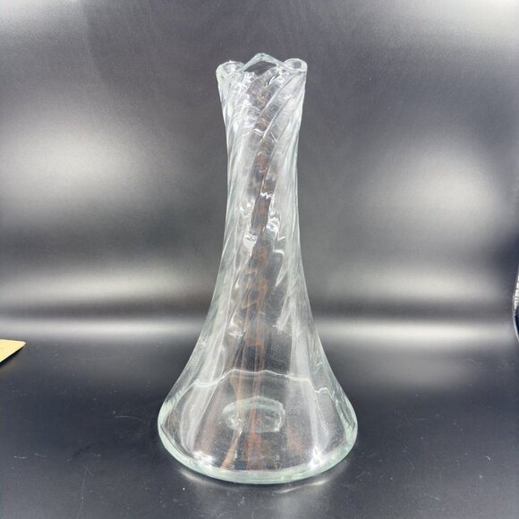 Orrefors Helena Optic Carafe Decanter Pitcher Clear Swirl Manganese 365nm UV - Picture 14 of 16